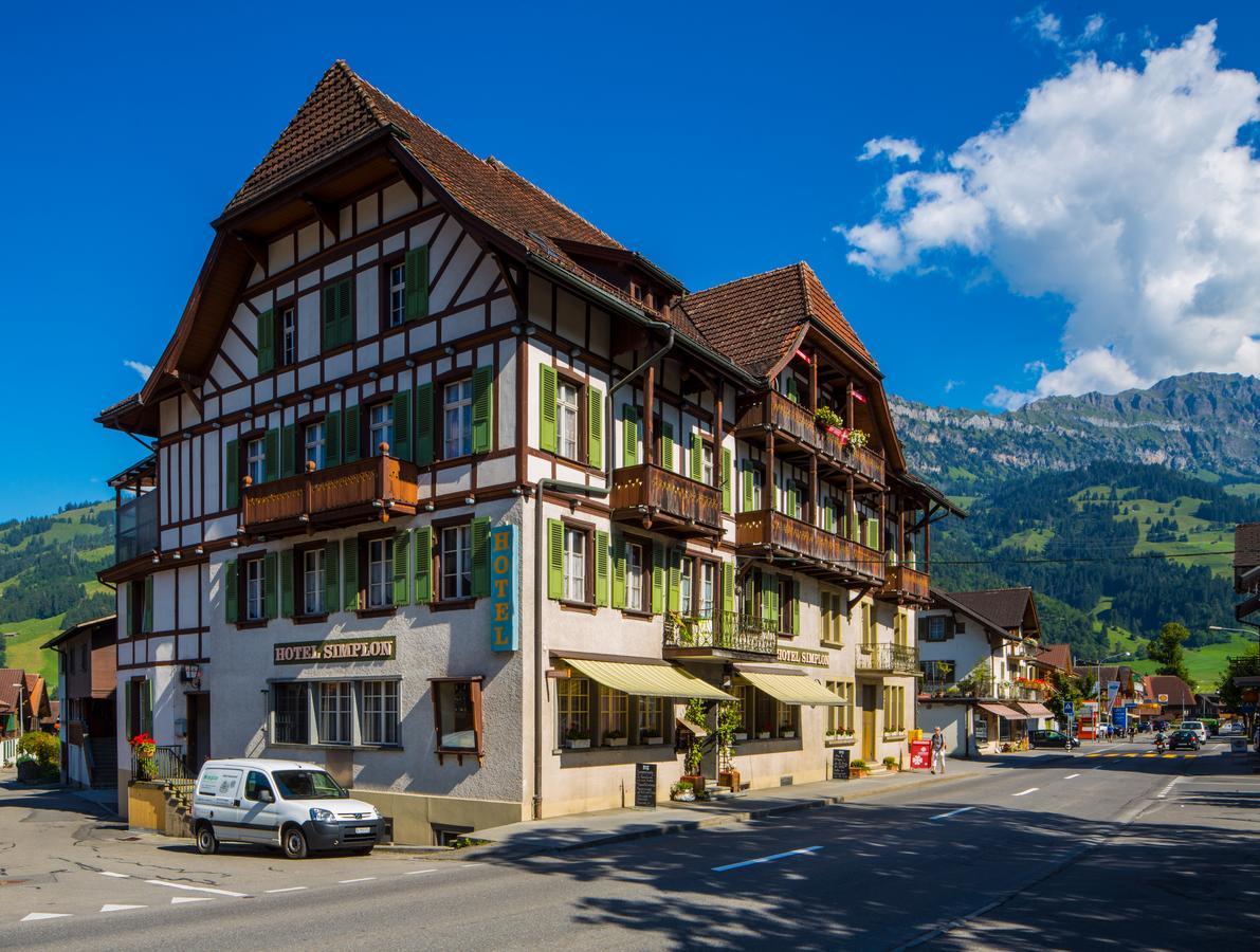 Hotel Restaurant Simplon Frutigen Exterior foto