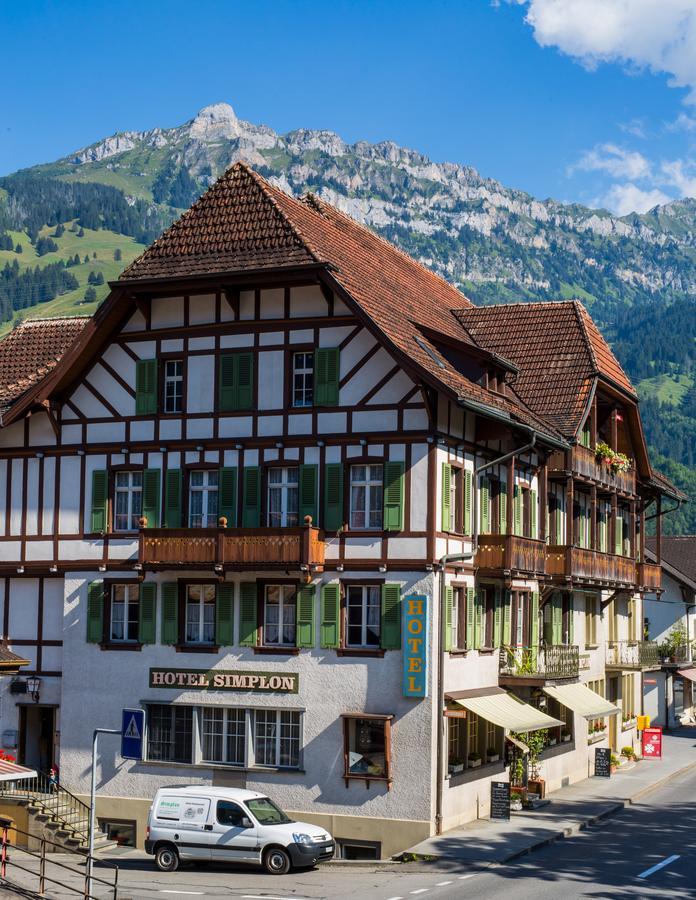 Hotel Restaurant Simplon Frutigen Exterior foto