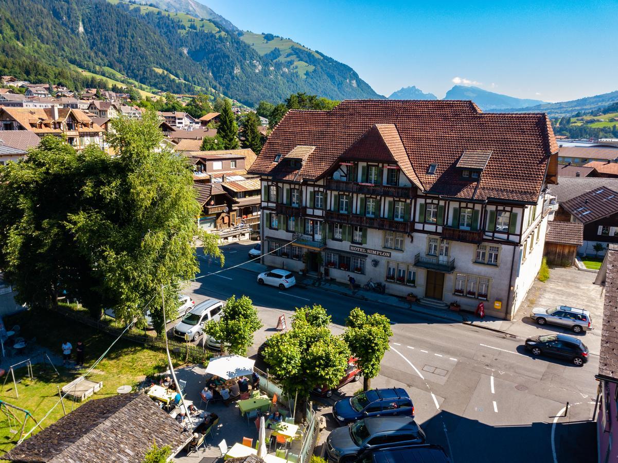 Hotel Restaurant Simplon Frutigen Exterior foto